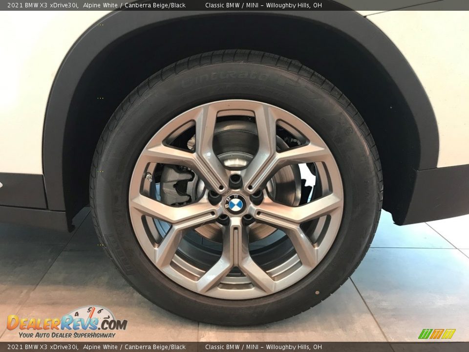 2021 BMW X3 xDrive30i Alpine White / Canberra Beige/Black Photo #5