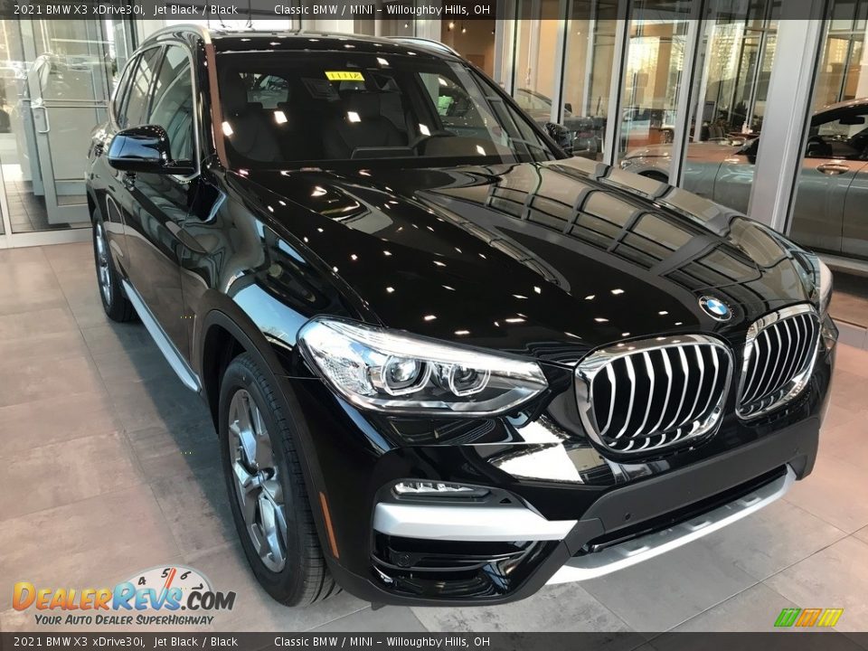 2021 BMW X3 xDrive30i Jet Black / Black Photo #1