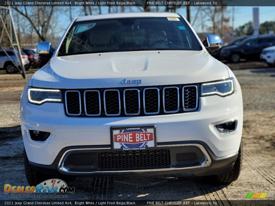2021 Jeep Grand Cherokee Limited 4x4 Bright White / Light Frost Beige/Black Photo #3