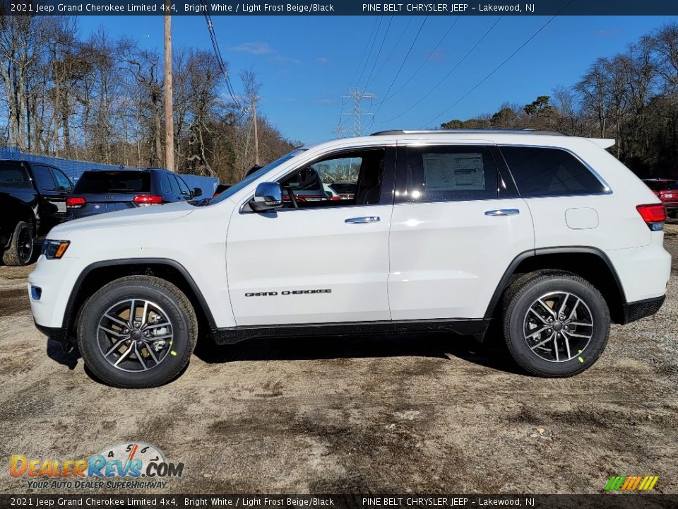 2021 Jeep Grand Cherokee Limited 4x4 Bright White / Light Frost Beige/Black Photo #4