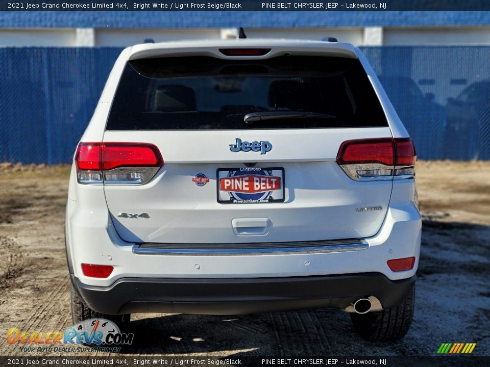 2021 Jeep Grand Cherokee Limited 4x4 Bright White / Light Frost Beige/Black Photo #7