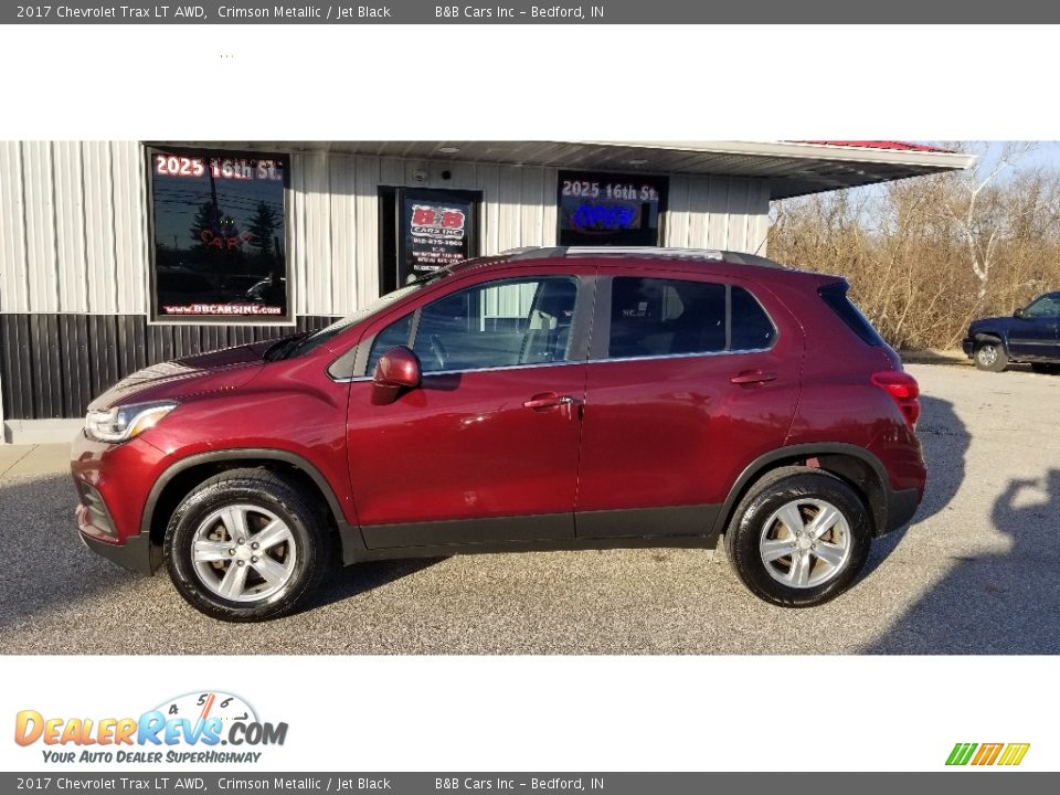 2017 Chevrolet Trax LT AWD Crimson Metallic / Jet Black Photo #2