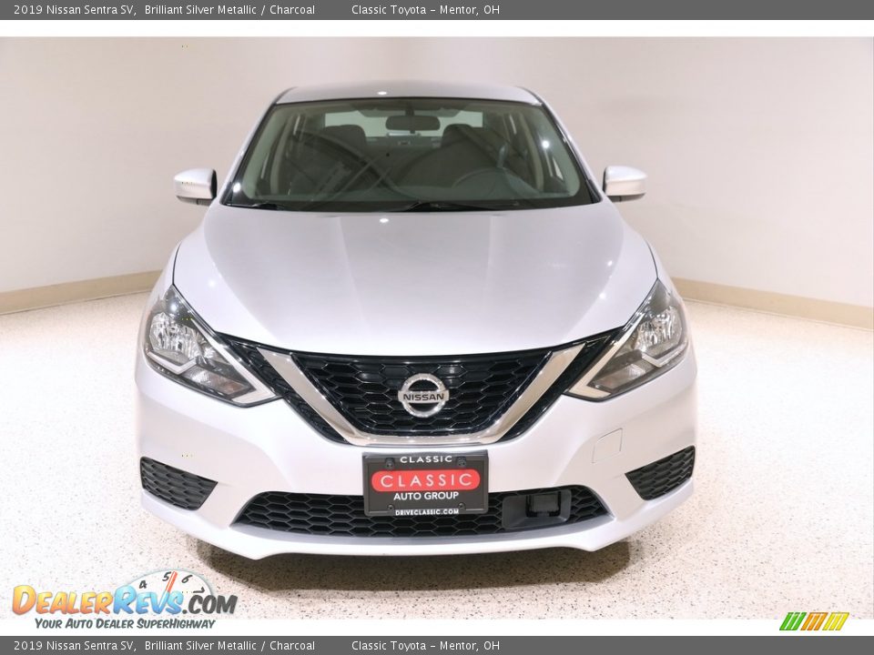 2019 Nissan Sentra SV Brilliant Silver Metallic / Charcoal Photo #2