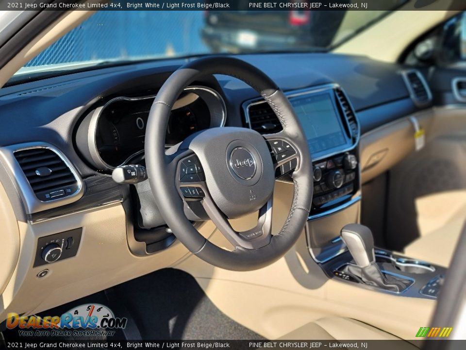 2021 Jeep Grand Cherokee Limited 4x4 Bright White / Light Frost Beige/Black Photo #12
