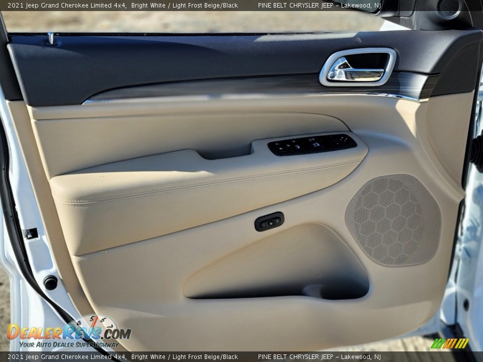 2021 Jeep Grand Cherokee Limited 4x4 Bright White / Light Frost Beige/Black Photo #14