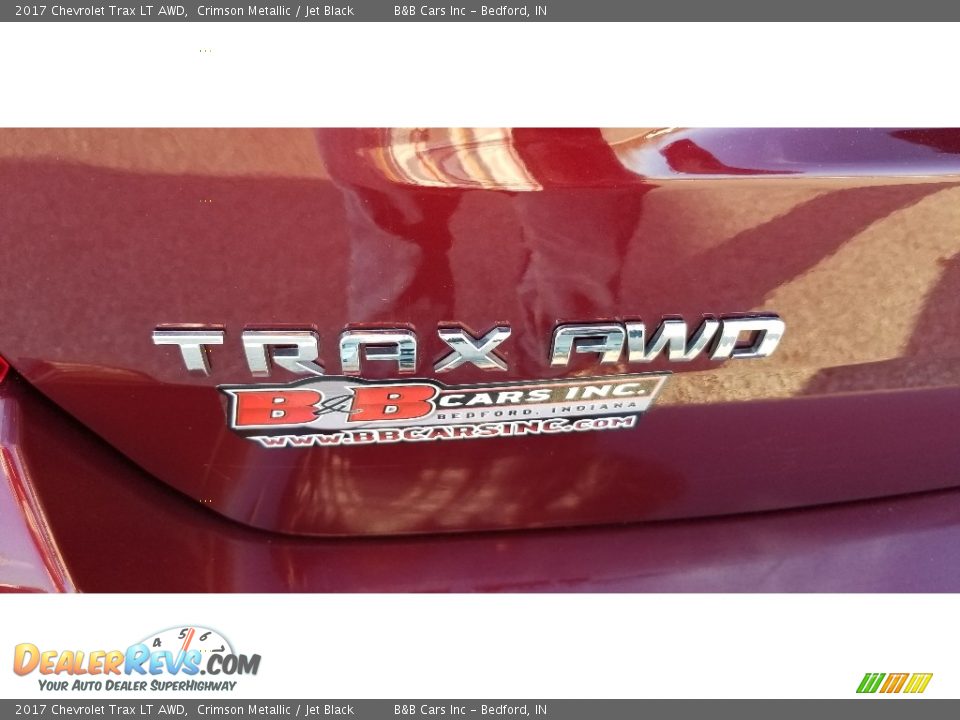 2017 Chevrolet Trax LT AWD Crimson Metallic / Jet Black Photo #17