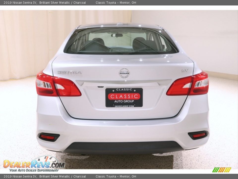 2019 Nissan Sentra SV Brilliant Silver Metallic / Charcoal Photo #21