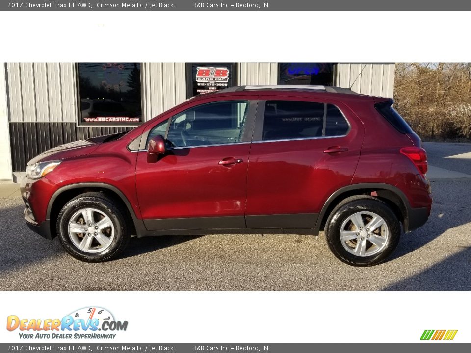 2017 Chevrolet Trax LT AWD Crimson Metallic / Jet Black Photo #24