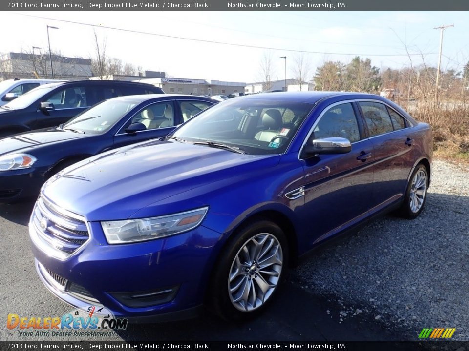 2013 Ford Taurus Limited Deep Impact Blue Metallic / Charcoal Black Photo #1