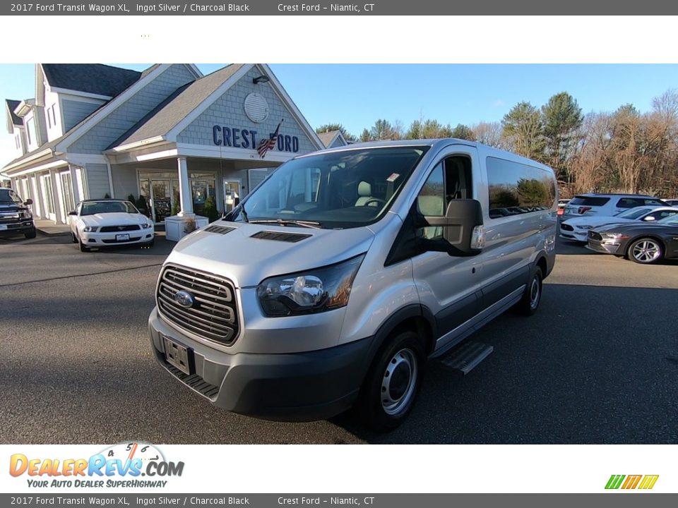 2017 Ford Transit Wagon XL Ingot Silver / Charcoal Black Photo #3