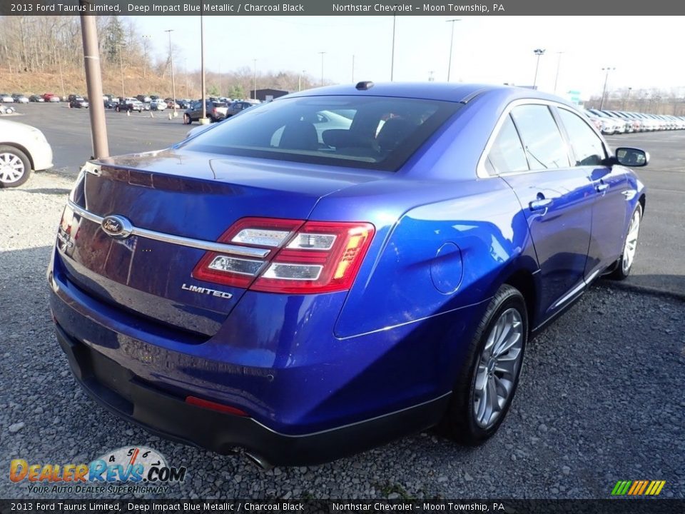 2013 Ford Taurus Limited Deep Impact Blue Metallic / Charcoal Black Photo #4