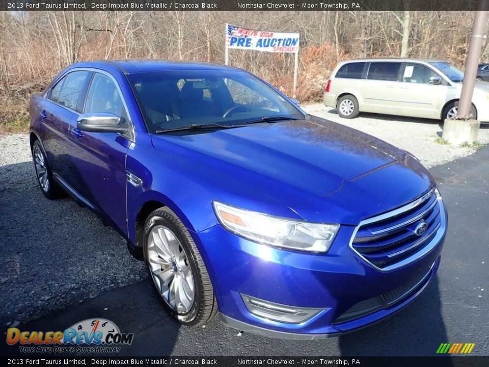 2013 Ford Taurus Limited Deep Impact Blue Metallic / Charcoal Black Photo #5