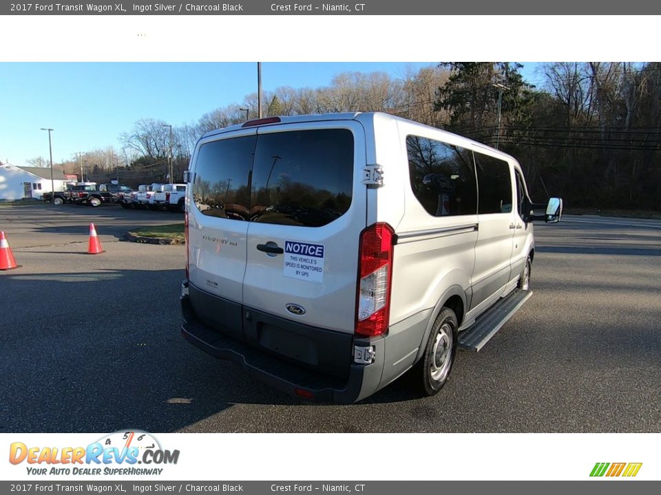 2017 Ford Transit Wagon XL Ingot Silver / Charcoal Black Photo #7