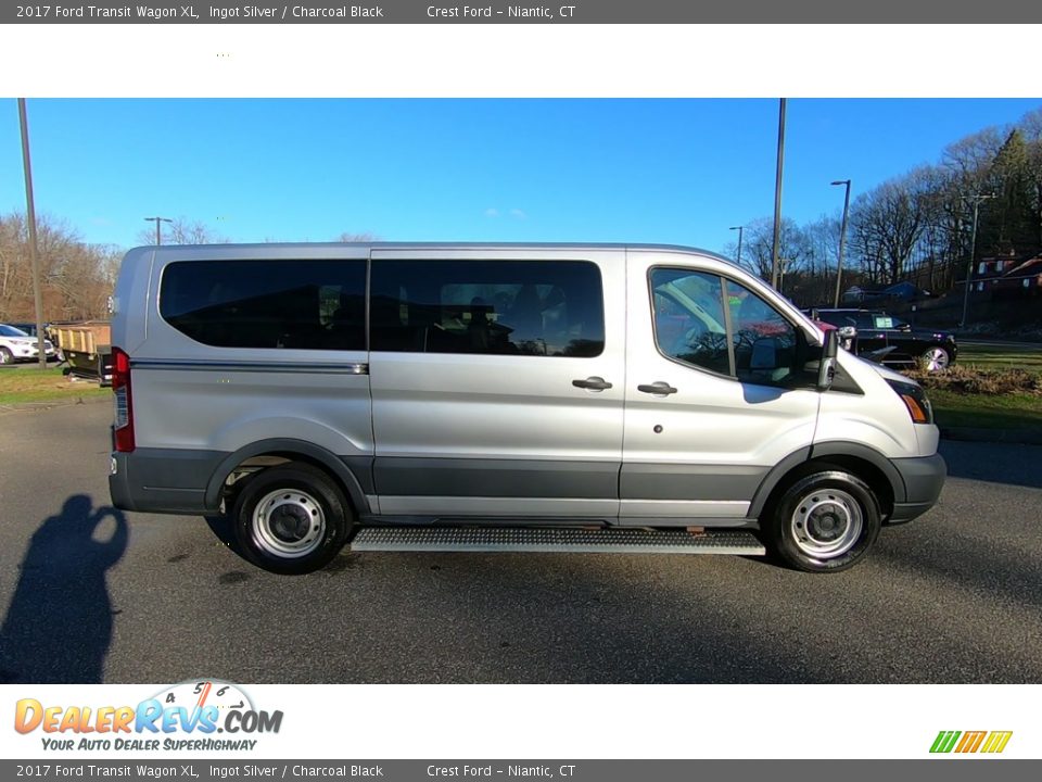 Ingot Silver 2017 Ford Transit Wagon XL Photo #8