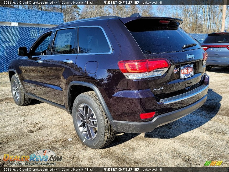 2021 Jeep Grand Cherokee Limited 4x4 Sangria Metallic / Black Photo #6
