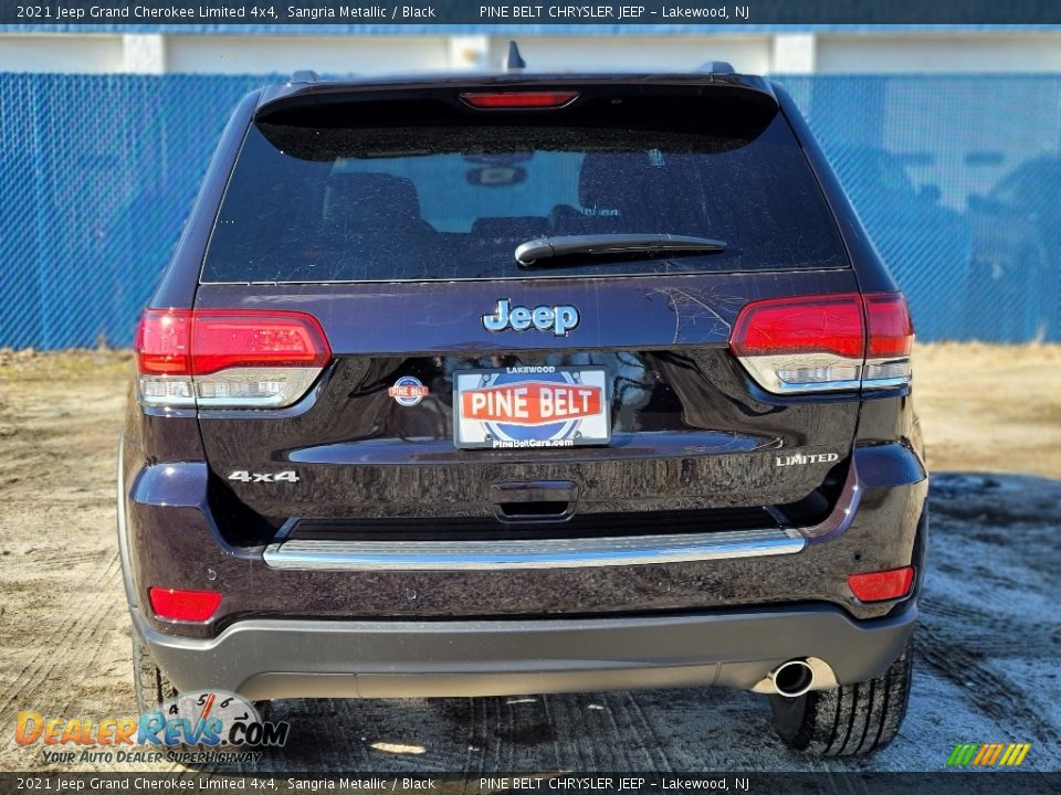 2021 Jeep Grand Cherokee Limited 4x4 Sangria Metallic / Black Photo #7