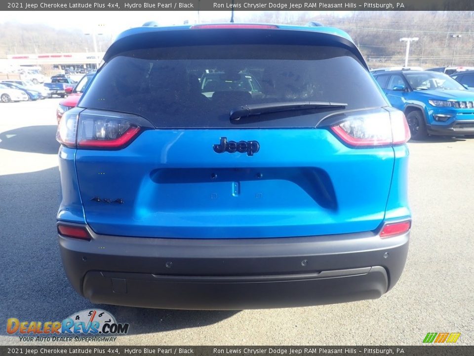 2021 Jeep Cherokee Latitude Plus 4x4 Hydro Blue Pearl / Black Photo #10