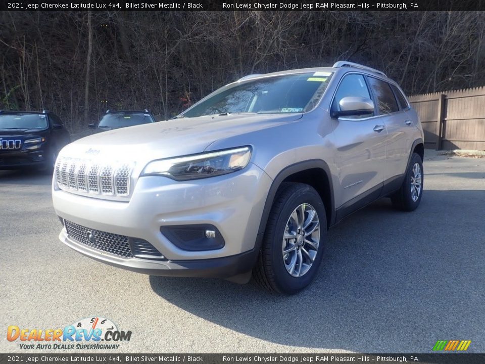 2021 Jeep Cherokee Latitude Lux 4x4 Billet Silver Metallic / Black Photo #1