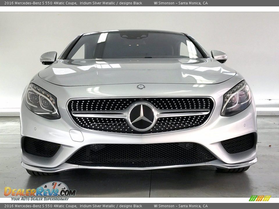 2016 Mercedes-Benz S 550 4Matic Coupe Iridium Silver Metallic / designo Black Photo #2