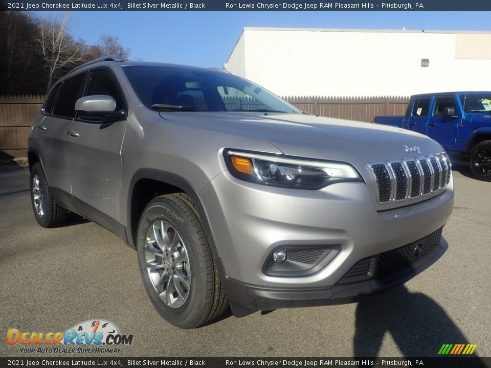 2021 Jeep Cherokee Latitude Lux 4x4 Billet Silver Metallic / Black Photo #3