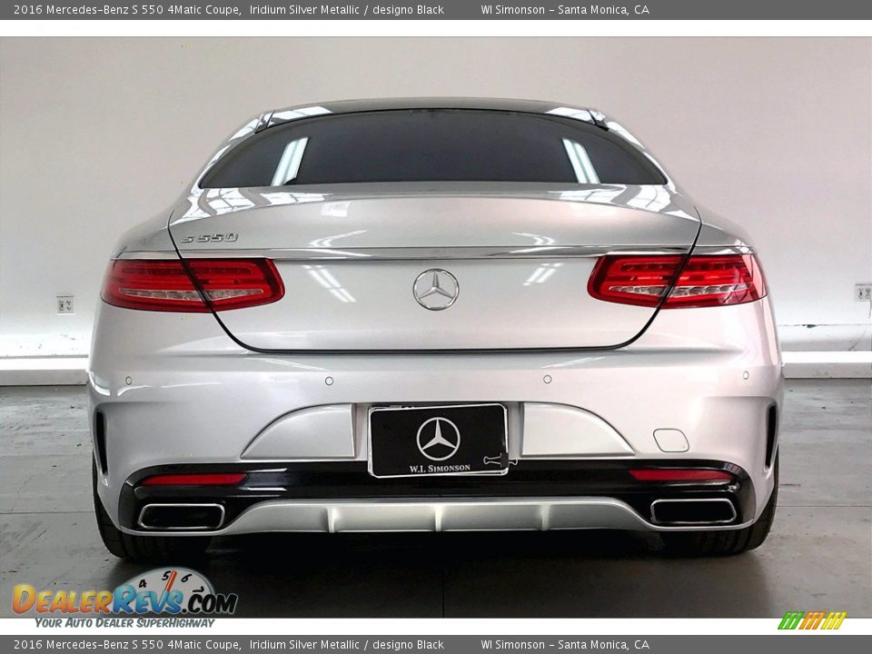 2016 Mercedes-Benz S 550 4Matic Coupe Iridium Silver Metallic / designo Black Photo #3