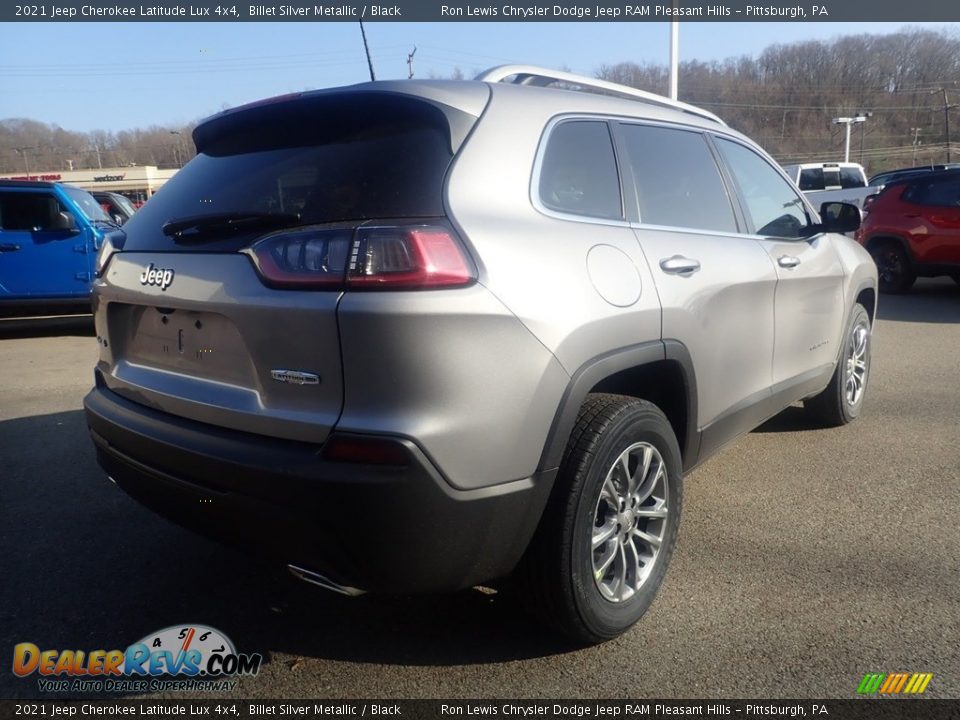 2021 Jeep Cherokee Latitude Lux 4x4 Billet Silver Metallic / Black Photo #5