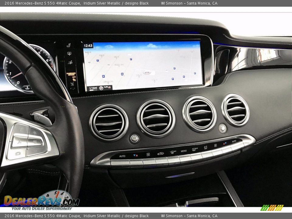 2016 Mercedes-Benz S 550 4Matic Coupe Iridium Silver Metallic / designo Black Photo #5