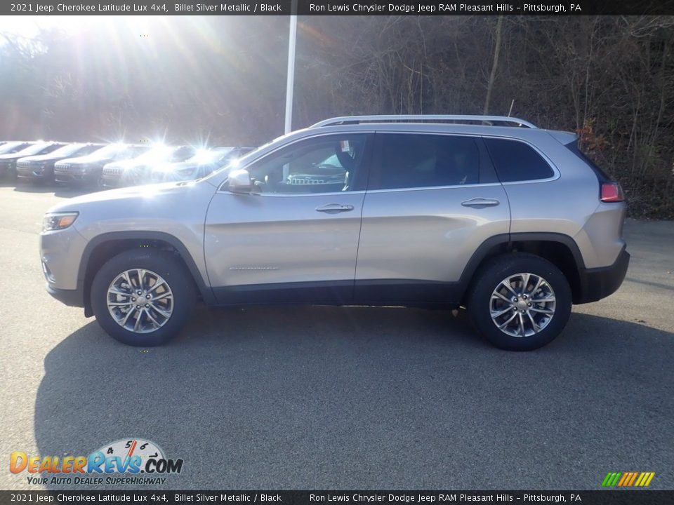 2021 Jeep Cherokee Latitude Lux 4x4 Billet Silver Metallic / Black Photo #7