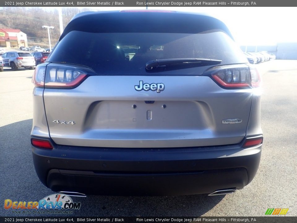 2021 Jeep Cherokee Latitude Lux 4x4 Billet Silver Metallic / Black Photo #10