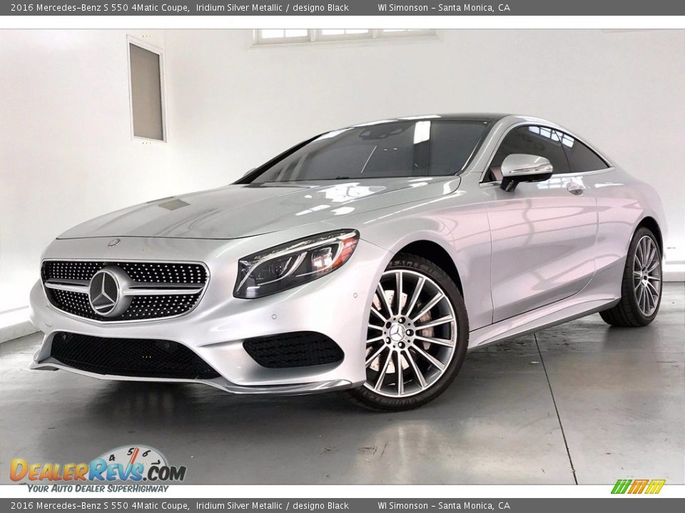 2016 Mercedes-Benz S 550 4Matic Coupe Iridium Silver Metallic / designo Black Photo #12