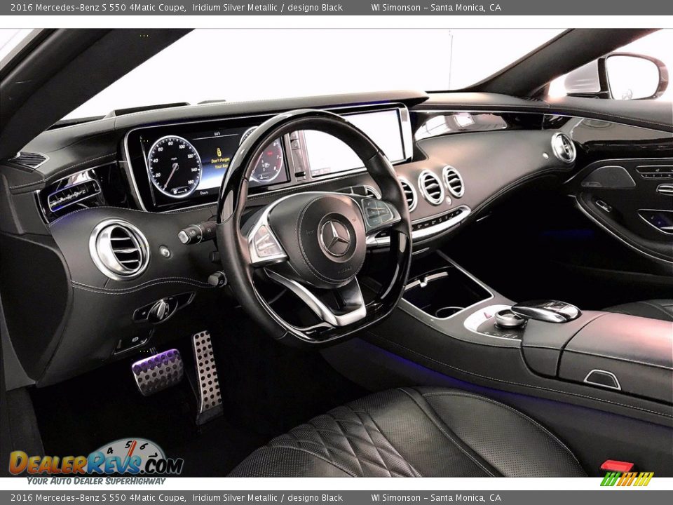 2016 Mercedes-Benz S 550 4Matic Coupe Iridium Silver Metallic / designo Black Photo #14