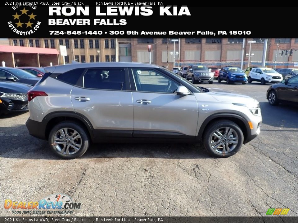 2021 Kia Seltos LX AWD Steel Gray / Black Photo #1