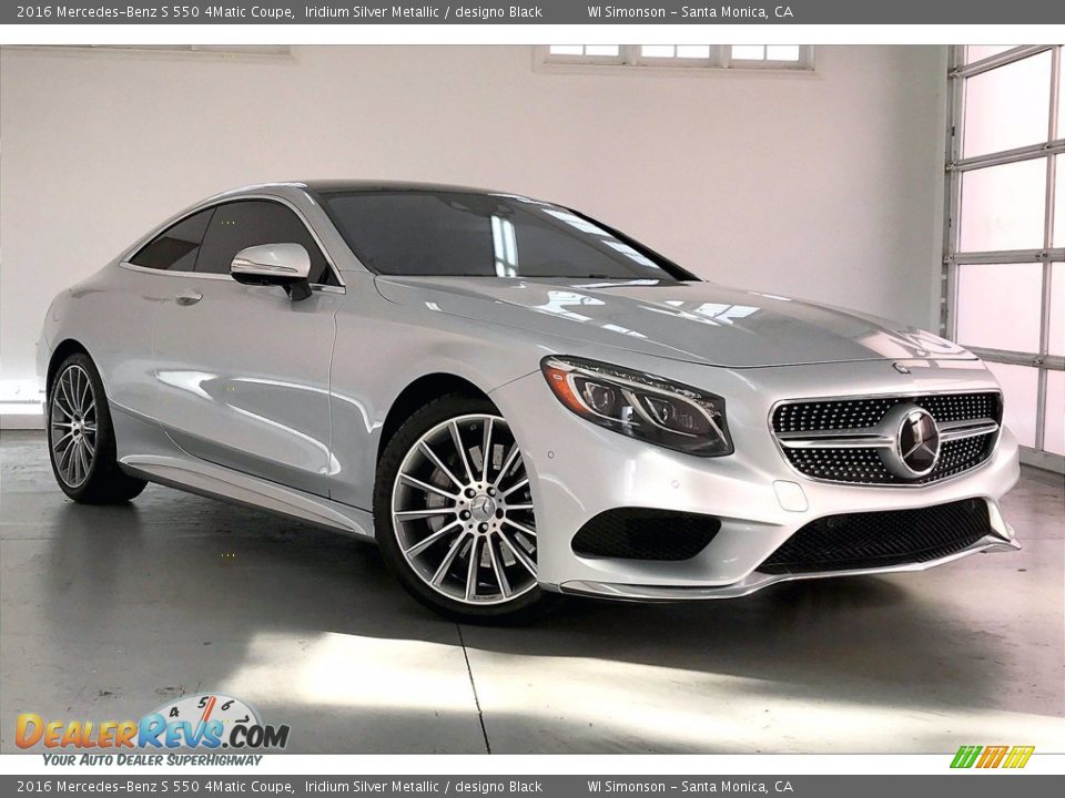 2016 Mercedes-Benz S 550 4Matic Coupe Iridium Silver Metallic / designo Black Photo #34