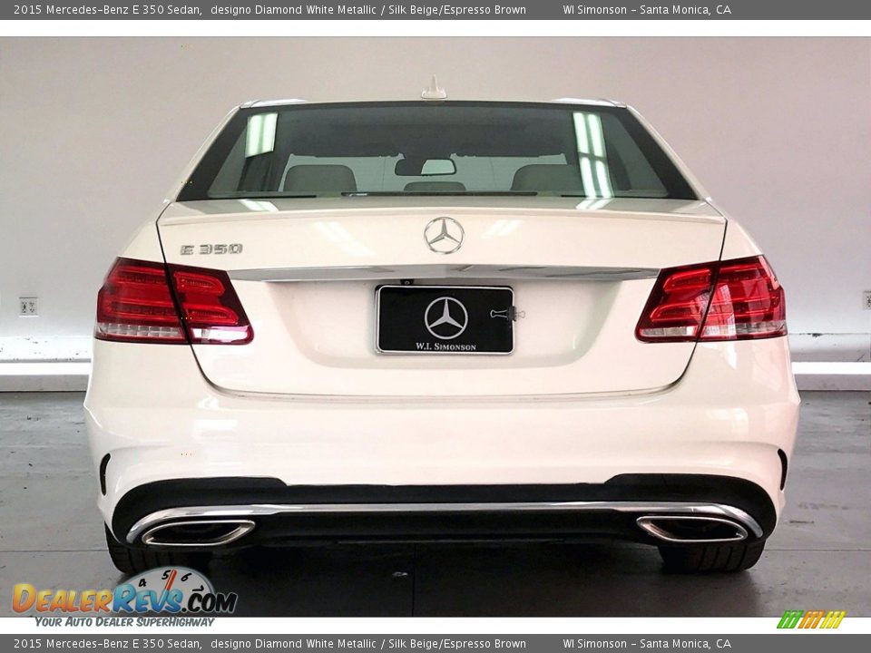 2015 Mercedes-Benz E 350 Sedan designo Diamond White Metallic / Silk Beige/Espresso Brown Photo #3