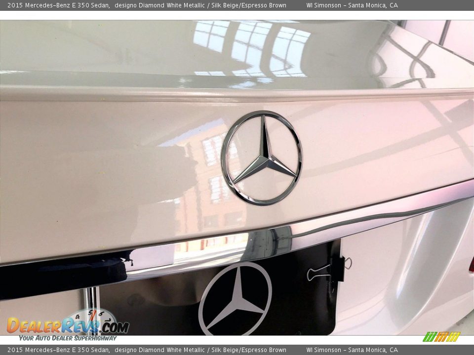 2015 Mercedes-Benz E 350 Sedan designo Diamond White Metallic / Silk Beige/Espresso Brown Photo #7