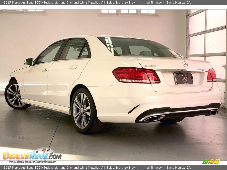 2015 Mercedes-Benz E 350 Sedan designo Diamond White Metallic / Silk Beige/Espresso Brown Photo #10