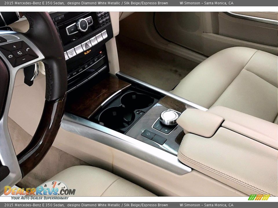 2015 Mercedes-Benz E 350 Sedan designo Diamond White Metallic / Silk Beige/Espresso Brown Photo #17