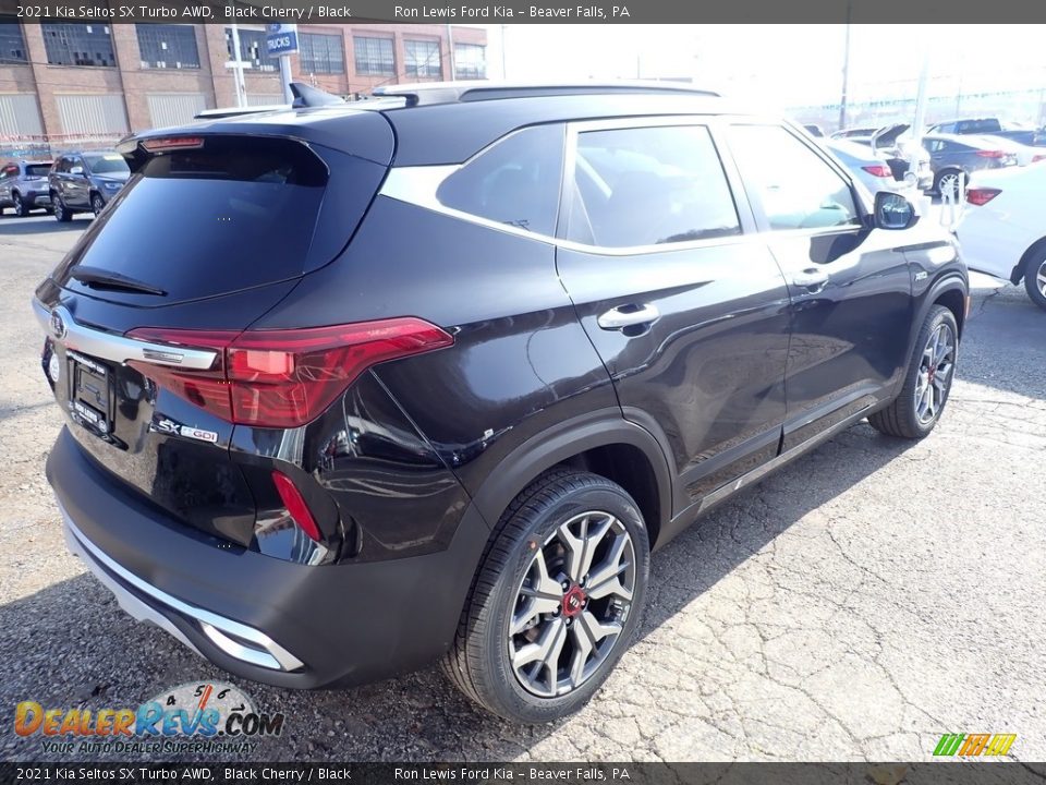 2021 Kia Seltos SX Turbo AWD Black Cherry / Black Photo #2