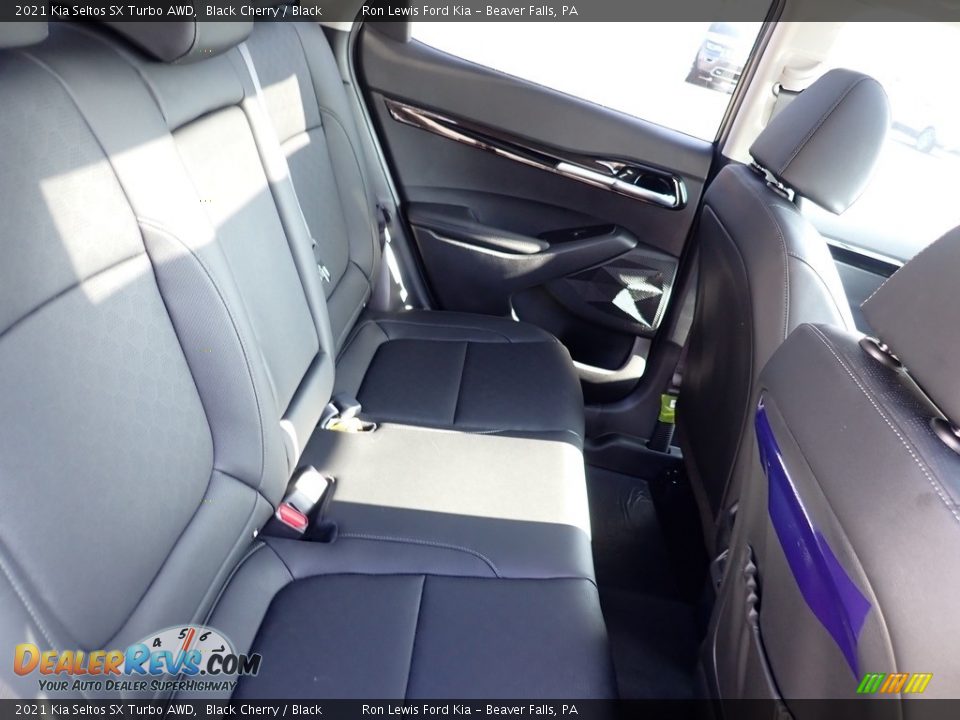 2021 Kia Seltos SX Turbo AWD Black Cherry / Black Photo #9