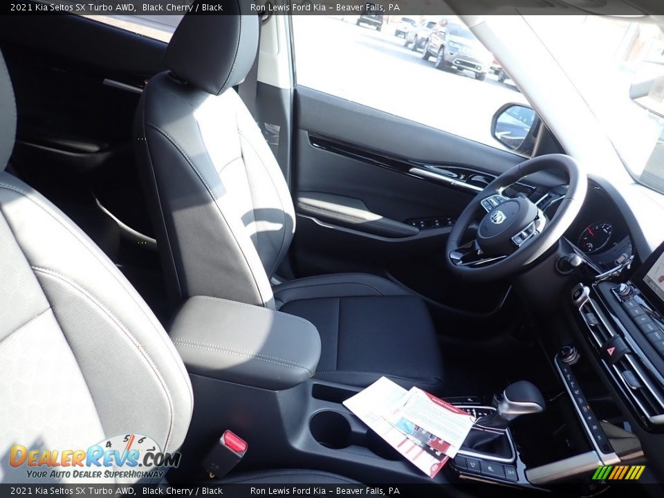 2021 Kia Seltos SX Turbo AWD Black Cherry / Black Photo #10