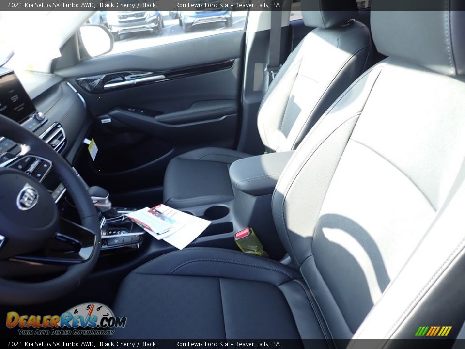 2021 Kia Seltos SX Turbo AWD Black Cherry / Black Photo #12