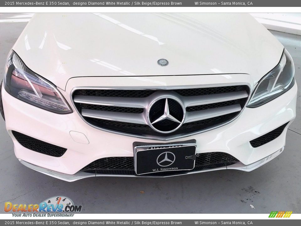 2015 Mercedes-Benz E 350 Sedan designo Diamond White Metallic / Silk Beige/Espresso Brown Photo #29