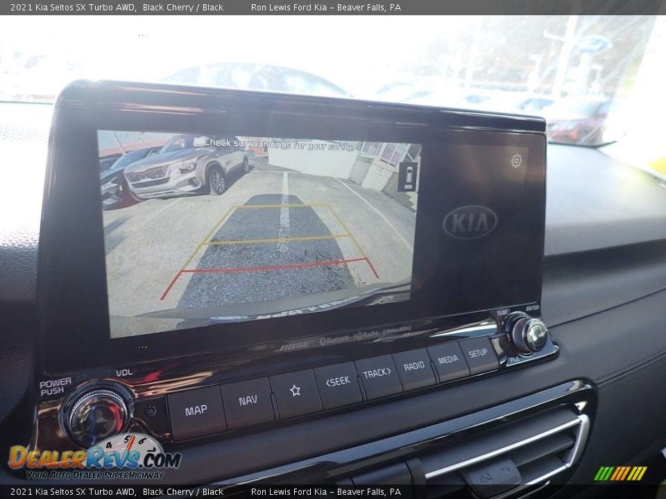 2021 Kia Seltos SX Turbo AWD Black Cherry / Black Photo #16