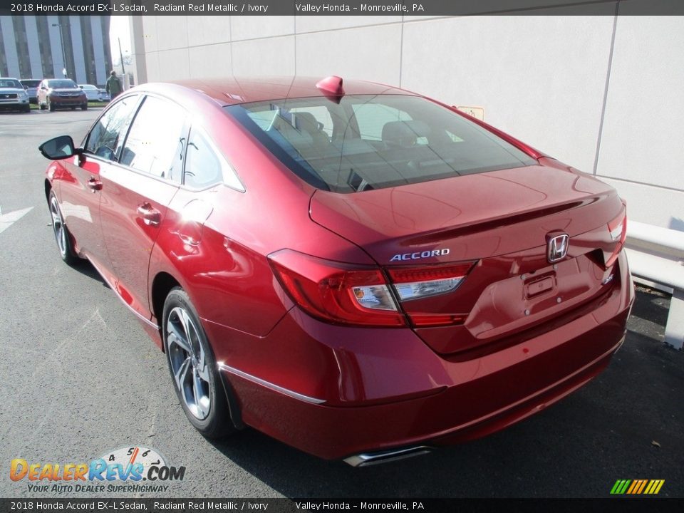 2018 Honda Accord EX-L Sedan Radiant Red Metallic / Ivory Photo #3