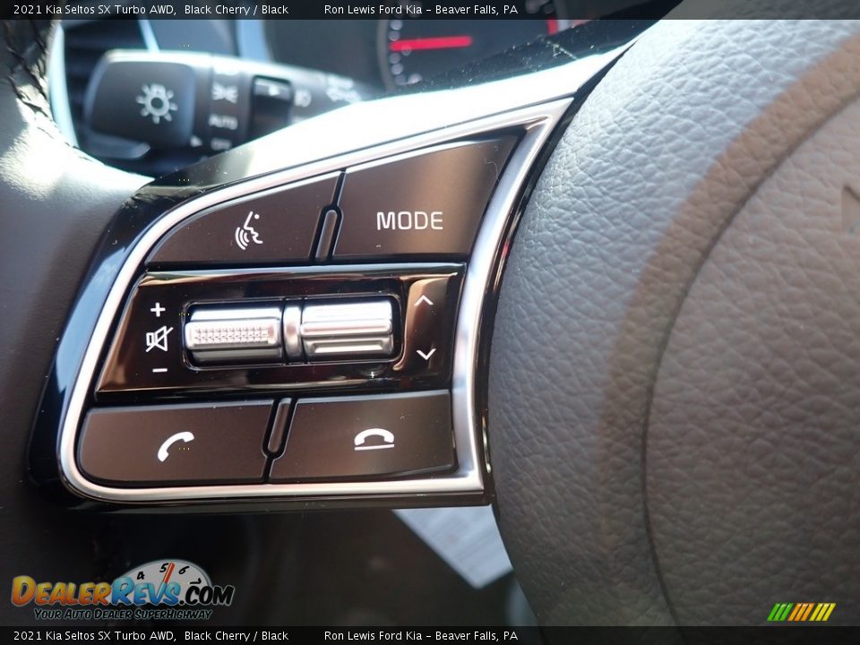 2021 Kia Seltos SX Turbo AWD Black Cherry / Black Photo #18