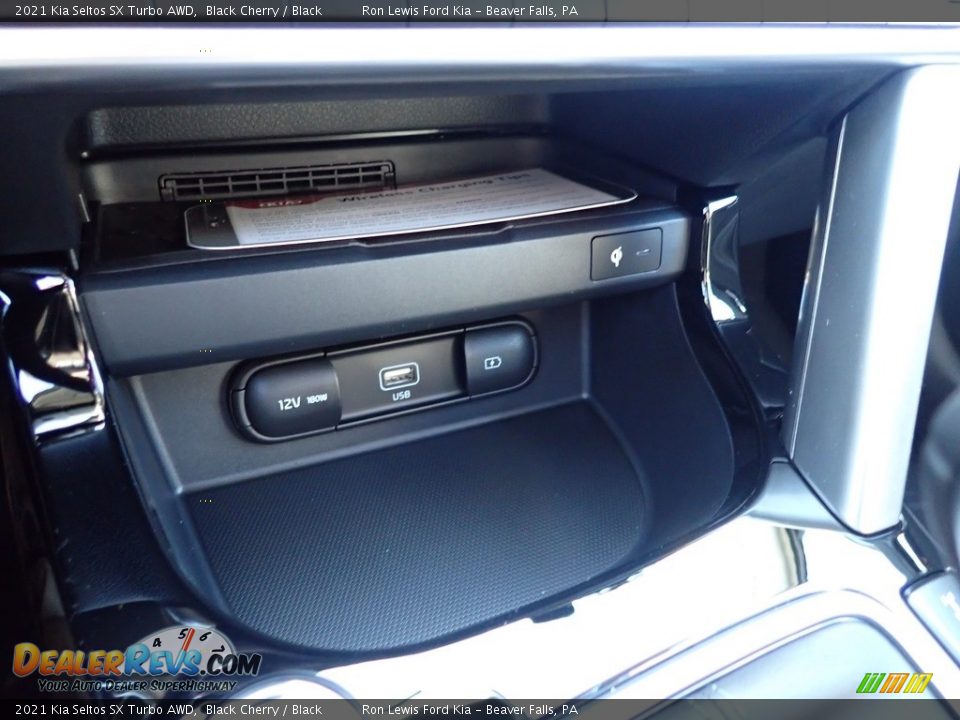 2021 Kia Seltos SX Turbo AWD Black Cherry / Black Photo #20
