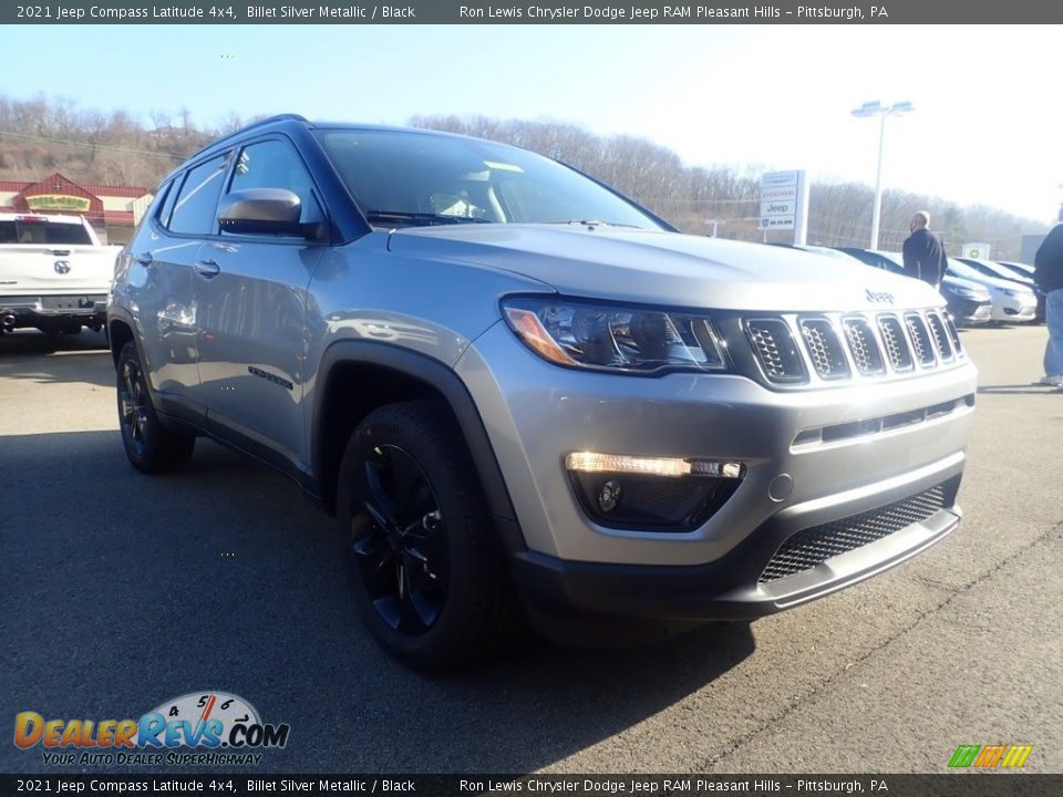 2021 Jeep Compass Latitude 4x4 Billet Silver Metallic / Black Photo #3