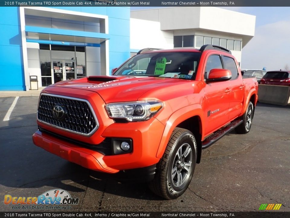 2018 Toyota Tacoma TRD Sport Double Cab 4x4 Inferno / Graphite w/Gun Metal Photo #2