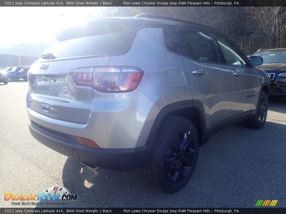 2021 Jeep Compass Latitude 4x4 Billet Silver Metallic / Black Photo #5