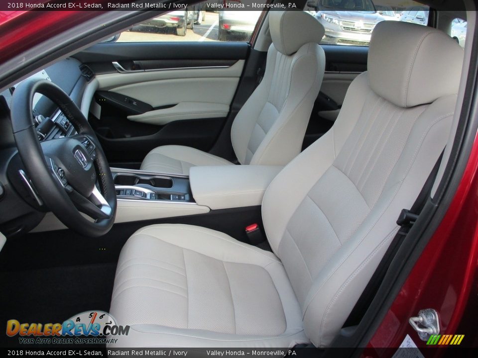2018 Honda Accord EX-L Sedan Radiant Red Metallic / Ivory Photo #11